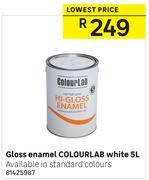 Gloss Enamel Colourlab White-5Ltr