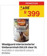 Woodguard Interior/Exterior Timbavarnish Dulux Clear-5Ltr