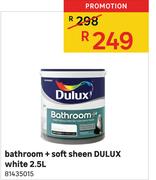 Bathroom + Soft Sheen Dulux White-2.5Ltr