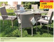 Verona Dinner Set With 6 Armchairs