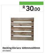 Decking Tile Lara 400mm x 400mm
