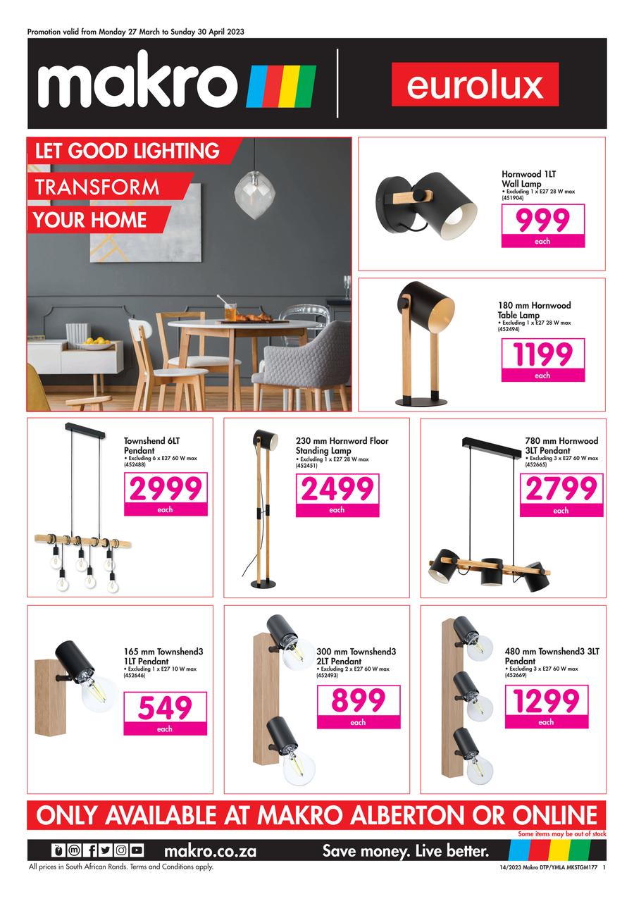 Makro outlet gas lamps