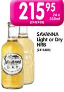 Savanna Light Or Dry NRB-24x330ml