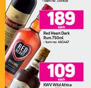 Red Heart Dark Rum-750ml