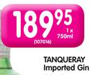 Tanqueray Imported Gin-750ml