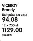 Viceroy Brandy-12 x 750ml
