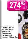 Chivas Regal 12 YO Chivas Made for Gentleman by Bremont Limited Edition Tin-750ml