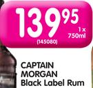 Captain Morgan Black Label Rum-750ml