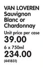 Van Loveren Sauvignon Blanc or Chardonnay-6 x 750ml