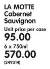 La Motte Cabernet Sauvignon-6 x 750ml