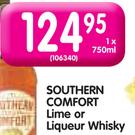 Southern Comfort Lime or Liqueur Whisky-750ml Each