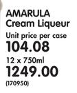 Amarula Cream Liqueur-12 x 750ml