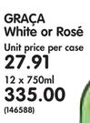 Graca White or Rose-12 x 750ml