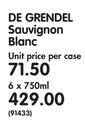 De Grendel Sauvignon Blanc-6 x 750ml