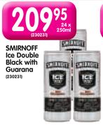 Smirnoff Ice Double Black with Guarana-24 x 250ml