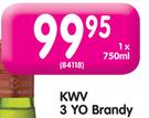 KWV 3 YO Brandy-750ml
