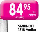 Smirnoff 1818 Vodka-750ml