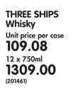 Three Ships Whisky-12 x 750ml