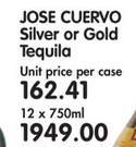 Jose Cuervo Silver Or Gold Tequila-12x750ml