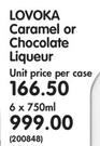 Lovoka Caramel Or Chocolate Liqueur-6x750ml