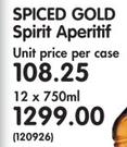 Spiced Gold Spirit Aperitif-12x750ml