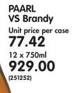 Paarl VS Brandy-12x750ml