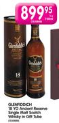 Glenfiddich 18 YO Ancient Reserve Single Malt Scotch Whiskey In Gift Tube-750ml