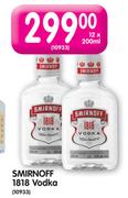 Smirnoff 1818 Vodka-12x200ml
