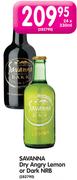 Savanna Dry Angry Lemon Or Dark NRB-24x330ml