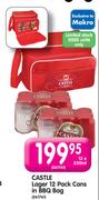 Castle Lager 12 pack Cans In BBQ Bag-12x330ml