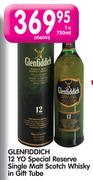 Glenfiddich 12 YO Special Reserve Single Malt Scotch Whiskey In Gift Tube-12x750ml
