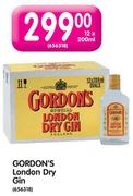 Gordon's London Dry Gin-12x200ml
