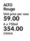 Alto Rouge-6 x 750ml