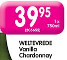 Weltevrede Vanilla Chardonnay-750ml