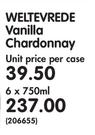 Weltevrede Vanilla Chardonnay-6 x 750ml