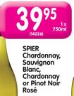 Spier Chardonnay, Sauvignon Blanc, Chardonnay or Pinot Noir Rose-750ml