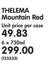 Thelema Mountain Red-6 x 750ml