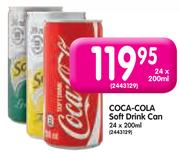 Coca Cola Soft Drink Can-24x200ml