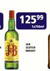 J & B Scotch Whisky-1x750ml