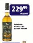 Speyburn 10 Year Old Scotch Whisky-1 x 750ml