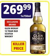 Glen Moray 12 Year Old Scotch Whisky-1 x 750ml