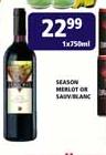 Season Merlot Or Sauvignon-750ml