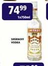Smirnoff Vodka-750ml-