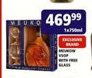 Meukow VS-OP With Free Glassees-750ml