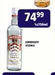 Smironoff Vodka-750ml