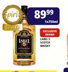 Label 5 Scotch Whisky-750ml