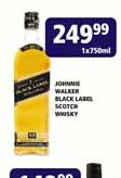 Johnnie Walker Black Label Scotch Whisky-1 x 750ml