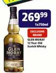 Glen Moray 12 Year Old Scotch Whisky-1 x 750ml