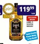 Label 5 Scotch Whisky-1 x 1Lt