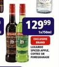 Luxardo Spiced Apple,Coffee Or Pomegranade-1 x 750ml